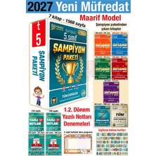 Tonguç Akademi 5. Sınıf 2027 Şampiyon Paketi Tüm Dersler 1. 2. Dönem Yazılı Notları Denemeleri