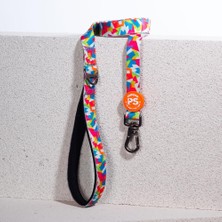 Pawstar Mosaic Leash Kedi Köpek Sevk & Gezdirme Kayışı Köpek Uzatma Tasması-1,5cm
