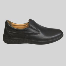 Bicans Yavuzlar İY-1023 Erkek Deri Comfort Ayakkabı Siyah