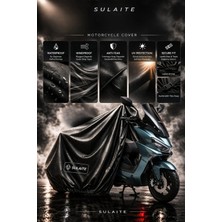 Sulaite Motosiklet Brandası Rks Newlight Motor Brandası Su Geçirmez Uv Koruma Kalın Kumaş Motor Örtüsü Siyah