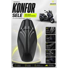 Sulaite Motosiklet Konfor Sele Kılıfı Sym Joymax 250I Uyumlu Visco Süngerli Sele Pedi