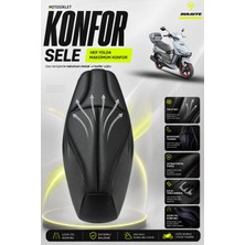 Sulaite Motosiklet Konfor Sele Kılıfı Yuki Casper S 50 Uyumlu Visco Süngerli Sele Pedi