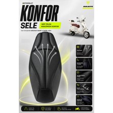 Sulaite Motosiklet Konfor Sele Kılıfı RKSLT50 Pro Plus Uyumlu Visco Süngerli Sele Pedi