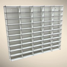 ERSOY HOME 1/32 Ölçek Duvar Araba Rafı ( 50 Araçlık)