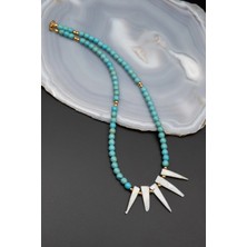 Serenite Collection Sedef ve Turkuaz Taşı Kolye