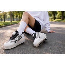 Rimex Çocuk Patenli Ayakkabı Işıklı 4 Teker Kaykay Sneaker Rahat Garantili Üst Kalite Dayanıklı Ayakkabı 2620