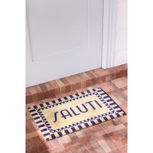 Anthropologie Saluti Geometrik Desenli Baskılı Coir Paspas