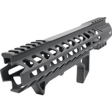 Delta Armory Airsoft El Kundağı Cnc Metal M-Lok 25.3cm (10INCH) Siyah - 3 Vidalı