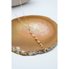 Serenite Collection Signs Gold Renk Zirkon Kolye