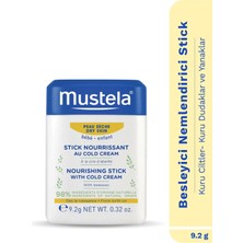 Mustela %98 Doğal İçerikli Kuru Cilt Cold Cream İçeren Nemlendirici Stick Bebek Çocuk Yetişkin Yüz Dudak