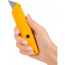 Badem10 VT875108 Plastik Gövdeli Halıcı Tipi 18 mm Düz Maket Bıçağı Kol