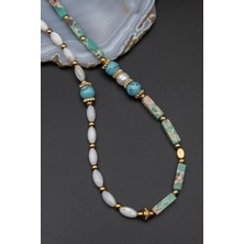 Serenite Collection Sedef ve Varasit Taşı Kolye