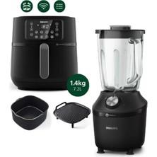 St. Morritz HD9285/96 5000 Serisi Xxl Airfryer ve HR2291/41 3000 Series Blender Seti