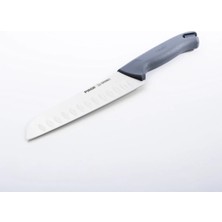 St. Morritz Gastro Santoku Bıçağı Oluklu 17 cm Gri 37168