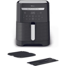 St. Morritz Xxl Fritöz Airfryer, 6,5 Litre   Kızartma & Izgara, Siyah (Izgara ve Seperator )