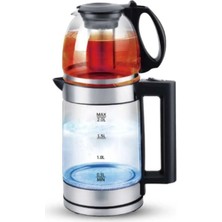 St. Morritz Bocshs Cam Çaycı Ketlle 2 Litre Demlik Filtreli Sıcak Tutma Özelliği Yoktur