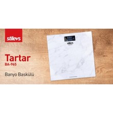 St. Morritz Tartar BA-965 Beyaz Banyo Baskülü