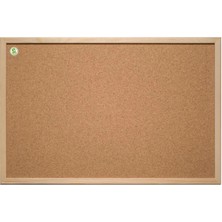 St. Morritz Doğal Ahşap Çerçeve Mantar Pano 30X45 cm