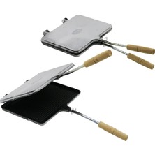 Renas Store Nur Işıklar Içi Teflon El Tost Makinesi BX40