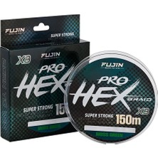 Fujin Pro Hex 8x 150MT. Moss Green Ip Misina