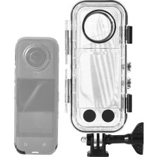 Sulaite Insta 360 X3 Su Altı Kılıfı Tuş Kullanabilme Özellikli Deniz & Havuz Kılıfı