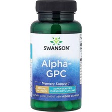Swanson Vitamins Alpha Gpc Phospholipids Choline Memory Support 300 Mg 60 Veggie Caps