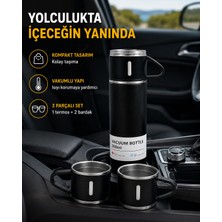 500 ml Paslanmaz Çelik Termos Seti – Sızdırmaz, Vakumlu, Isı Koruma Özellikli, Taşınabilir Termos - Lisinya