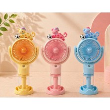 St. Morritz Su Hazneli Buharlı Şarjlı Mini El Fanı 3 Kademeli Taşınabilir USB Serinletici Vantilatör 22X10 cm