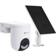 Ezviz HB8 Lite 4G Kit 2K + 5W Güneş Paneli 4G ve Wİ-Fİ Akıllı Ev Bataryalı Kamera Kiti, 360 Panoramik Görüntü, Çift Yönlü Sesli Görüşme, AI Destekli İnsan ve Araç Algılama, Renkli Gece Görüşü