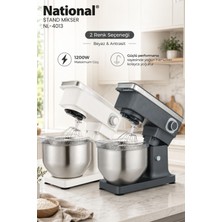 National NL-4013 Stand Mikser 1200W - 5 Litre Çelik Hazneli Mutfak Şefi