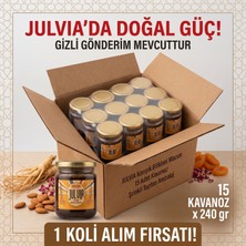 Pro Julvia 15 Kavanoz x 240 gr ( 1 Koli ) Bitkisel Besin Ginsengli & Epimedyumlu Mesir Macunu