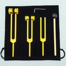 Naturachi Çakra Diyapozon Tuning Fork 3 Parçalı Set Meditasyon ve Enerji Çalışmalarına Uyumlu Müzikal Diyapazon Çatal Seti