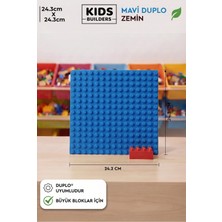 Kuzu Toys Le-Go Duplouyumlu Mavi Zemin Plakası 24,3X24,3 cm
