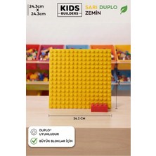 Kuzu Toys Le-Go Duplouyumlu Sarı Zemin Plakası 24,3X24,3 cm