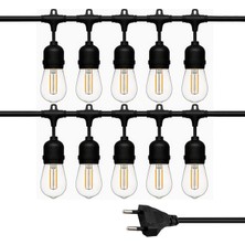 Enco Store Ledx KB00002 10’lu E27 Duy Sıralı 10 Metre Lamba Kablosu (10 Adet Duy Içerir)