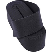 Renas Store Siyah  - 3cm Paça Lastik Geniş 10MT. BX40