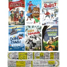 Timaş Çocuk Mustafa Orakçı 6 Kitap Set / Haşmet 1-2 - Tahta Okul Çantam - Dokuz Canlı Kedi - Dağa Tırmanan Kedi -Akbaba Dobrilla + Özel Cetvel