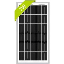 Teknik Solar TSM 7W 12V Monokristal Güneş Paneli 185 x 255 x 20 mm