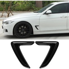 Renas Store Bmw Tip Çamurluk Havalandırma Venti Kısa Parlak Siyah NKT98