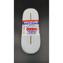 Renas Store Beyaz - 2cm Paça Lastik Yassı Geniş 10MT BX40