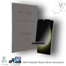 Honor X80 Pro Max Uyumlu Nano Ekran Koruyucu Esnek Ultra Ince Sandex - Mat Hayalet