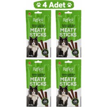 Reflex Meaty Sticks Tavuk & Ördek Etli Kedi Ödül Maması 3x5 gr – 4’lü Paket