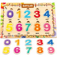 W-Design Eva Eğitici Bul Tak Puzzle Sayılar Montessori Zeka ve Motor Beceri Geliştirici Oyuncak