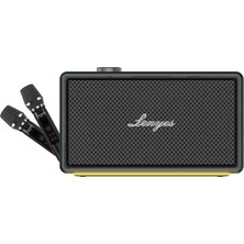 Lenyes S877 Serisi Rgb Işıklı Su Geçirmez Çift Mikrofonlu Tws Bluetooth Hoparlör Speaker V5.3 200W