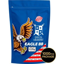 Delta Armory 0.25G Aırsoft Bb 1000ADET Eagle Serisi (DA-BB-EGL-025-1000)