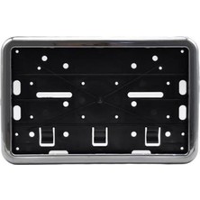 Temiz Pazar Plaka Altı Kare 26X17 cm Motor Çerçeveli Krom Plakalık