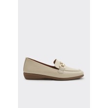 Derinet Tokalı Hakiki Deri Kadın Loafer