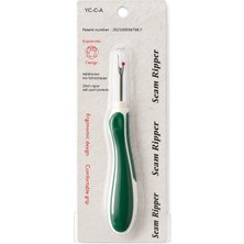 Texart Art Of Sewing Ergonomik Saplı Ilik ve Iplik Sökücü (Seam Ripper) Yeşil Renkli