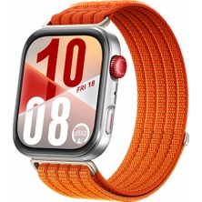 Sneezy Huaweı Watch Fıt 4 ve Fıt 4 Pro Uyumlu Dokuma Kordon Ayarlanabilir Spor Kordon