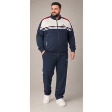 Elloks Erkek Battal Beden Fermuarlı Eşofman Takımı